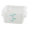 PTSC-12 to 8, 4-22qt Translucent PP Square Storage Container, EA