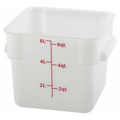 PTSC-12 to 8, 4-22qt Translucent PP Square Storage Container, EA