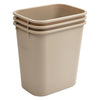 PWR-28BE to 41K, 28-41 Qt Rectangular LDPE Wastebaskets, EA