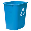 PWR-28BE to 41K, 28-41 Qt Rectangular LDPE Wastebaskets, EA