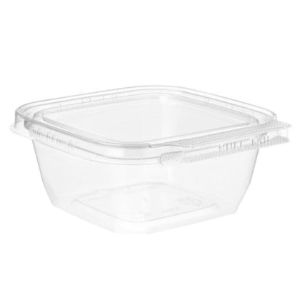 12oz Tamper Resistant Clear Plastic Meal Prep Food Container TS12