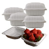 Eco Friendly Clamshell Take Out Food Container Mineral Clamshell