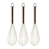 Stainless Steel Wire Whisk Set - Heat Resistant Egg Beater Mixing Balloon - Perfect for Baking, Cooking, Kitchen Utensils, Whisking, Beating (10 Inch)