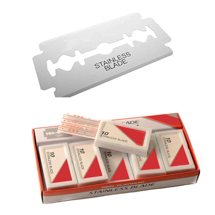 Platinum Double Edge Stainless Steel Shaving Razor Blades