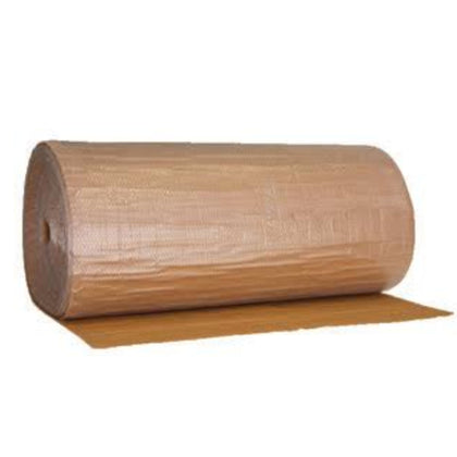 Kraft bubble roll non perforated wrap for shipping 48x250 inches