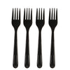 Disposable Plastic Heavy Weight Forks Unwrapped