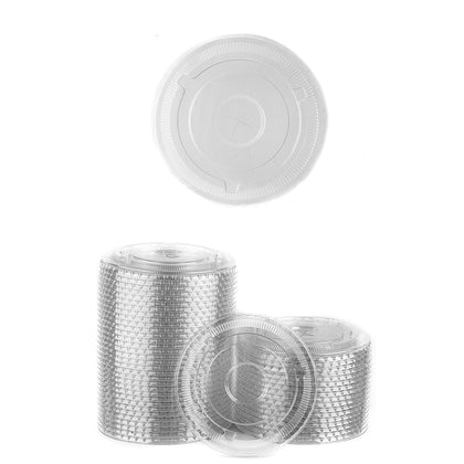 Disposable Clear Flat Plastic Cold Cup Lids For (12oz,14oz,16oz,20oz,24oz) Cups PET Lids 98MM