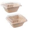 Eco Friendly Disposable Square Bowls Compostable Container with Dome Lids