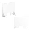 Countertop Desk Sneeze Guards Personal Protection Guard Shield with Window - Protective Plastic Acrylic Plexiglass Screen Divider Barrier Shield, Cashier, Checkout, Reception and Desk