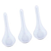 Disposable White Plastic Dining Asian Soup Spoons