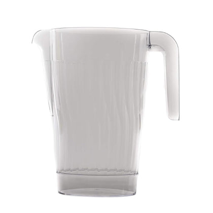 Crystal Clear Plastic Beverage Pitcher - Break Resistant Beverage Carafe