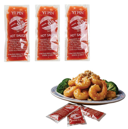 Yi Pin Chinese Hot Sauce Take Out Delivery Packets 8 Grams Per Packet No MSG Gluten Free