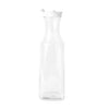 54oz Square Clear Plastic Pitcher with White Lid