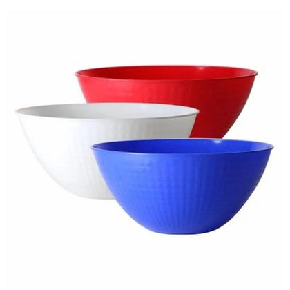 100oz Assorted Color Pixel Bowl | Red, White & Blue Serving Bowl