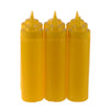 24 Oz Yellow Plastic Condiment Squeeze Bottles Squirt Bottle for Sauces, Dressing, Arts and Crafts, Ketchup, Mustard, Oil, BBQ - Reusable