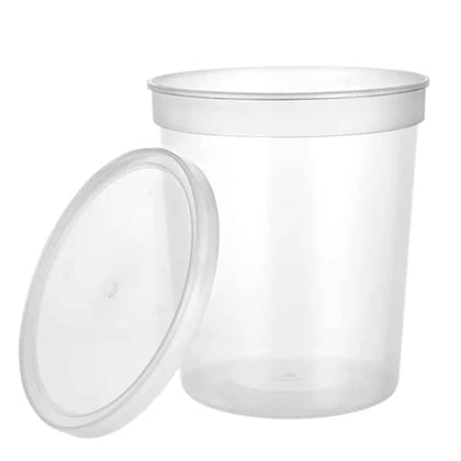 32oz Deli Container with Lid - Durable Disposable Food Storage