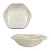 Hexagon 32oz disposable bowl made from sugarcane fiber compostable catering use