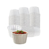 Disposable White Paper Souffle Cup with Rolled Rim