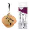 Disposable Plastic Silver Mini Forks - 4 inch Silver Plastic Tasting Forks Heavy Duty - Great for Sampling, Desserts, Appetizers