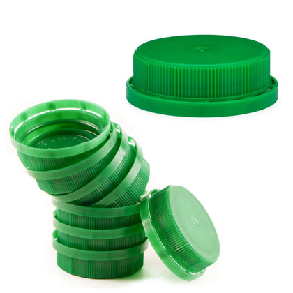 38MM Ratchet Caps and Lids for Plastic Juice Bottles For HDPE and Clear Plastic Juice Bottles, Smoothie Bottles, Fresh Squeezed Juice Container (Blue, Green, Orange, White)