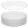 Ridged Clear Round Tray | Elegant Serving Tray for Parties and Events
