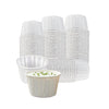 Disposable White Paper Souffle Cup with Rolled Rim