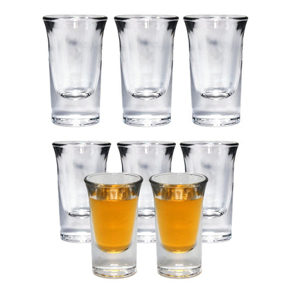 1 oz. Clear Tall Shot Whiskey Glasses