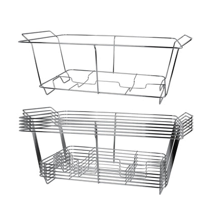 Chafing Wire Buffet Rack - Stand Chrome Frame for Full Size Serving Pans, Full Size Chafing Dish Stand, Food Warmer for Catering, Events, Weddings, Parties, Birthdays
