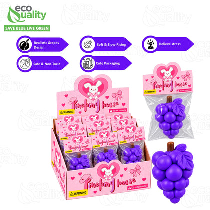 Grape Fruit Squishy Toy for Party Favors, Giveaways & Gift Bags