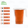 50oz Clear Plastic Heavy Duty Carafes Large Water Pitcher