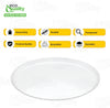Ridged Clear Round Tray | Elegant Serving Tray for Parties and Events