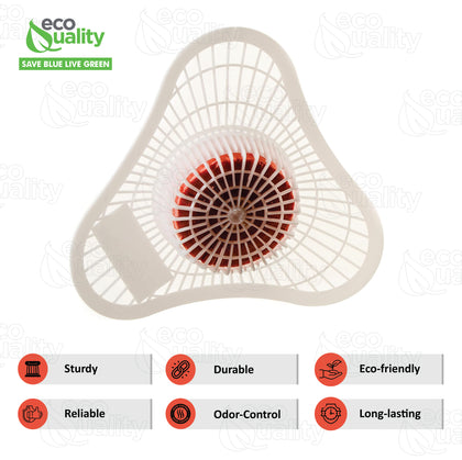 Heavy Duty Urinal Screen and Deodorizer with Non-para Block - Universal Fit - Urinal Scent Cakes with Cherry Fragrance - Great for Hotels, Restaurants, Schools, Offices and Janitorial Supplies
