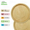 Eco friendly disposable round palm leaf plate made from natural palm leaves