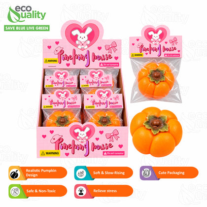 Pumpkin Fruit Squishy Toy for Party Favors, Giveaways & Gift Bags