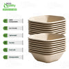 Hexagon 24oz disposable bowl made from sugarcane fiber compostable catering use