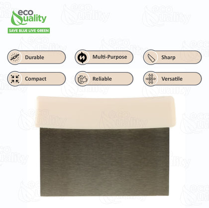 Dough Scraper Stainless Steel with Polypropylene Handle 6