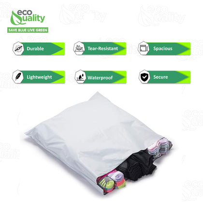 24x24 Large White Postal Poly Shipping Bags - Envelope Mailer with Self Adhesive, Waterproof and Tear-Proof