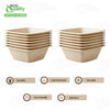 Eco Friendly Disposable Square Bowls Compostable Container