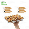 Aluminum 12-Cup Muffin Pan - Disposable Aluminum Mini Cupcake Pans - Reusable, Recyclable - Muffin Tin Great for Baking Cupcakes, Muffins, Small Pies