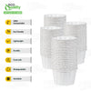 Disposable White Paper Souffle Cup with Rolled Rim
