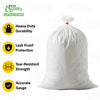 Plastic Trash Bags - White Tall Kitchen Garbage Bags (13 Gallon)