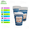 New York Greek Style Insulated Paper Hot Cold Cups with White Dome Lids