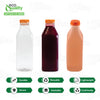 Empty Foggy Plastic Juice Bottles with Tamper Evident Caps (8oz, 12oz, 16oz, 32oz, 64oz, 128oz)