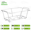 Chafing Wire Buffet Rack - Stand Chrome Frame for Full Size Serving Pans, Full Size Chafing Dish Stand, Food Warmer for Catering, Events, Weddings, Parties, Birthdays