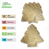 Christmas tree shaped palm leaf plates eco friendly disposable dinnerware