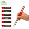Premium Reusable Stainless Steel Chopsticks Great for Dinner, Kitchen, Ramen, Dishwasher Safe 8.8