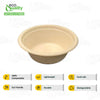 Round Compostable Bowls for Pets Disposable Dog Food Bowls Plant Fiber Pet Feeding Heavy Duty