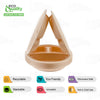 Compostable Natural 3 Compartment Sugarcane Round Plates 100% Biodegradable