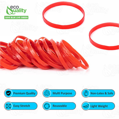 #12 Red Rubber Bands 2500pc Per Box (1-3/4