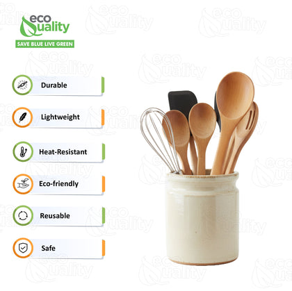 Wooden Stirring Cooking Spoon 8 inches